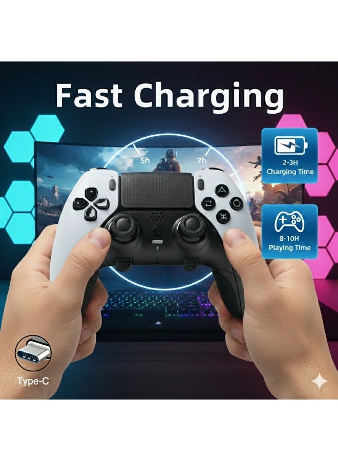 epicarma وحدة تحكم لاسلكية لجهاز PS5 و PC - لوحة ألعاب بلوتوث بتصميم DualSense Edge مع جيروسكوب 6 محاور، زناد خلفي مخصص، عمر بطارية طويل، وحدة تحكم ألعاب متوافقة مع PS5 - Image 2